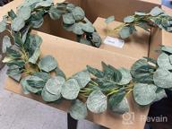 img 1 attached to 8Pcs 48Ft Eucalyptus Garland: Greenery Decoration For Weddings, Parties & Home Interiors review by Nick Mitchell