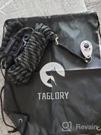 img 1 attached to Taglory Long Leash For Dog Training, 30 FT Reflective Nylon Rope Lead, Check Cord With Comfortable Padded Handle For Large Medium Small Dogs Walking, Camping, Black review by Michael Hemmig