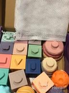 img 1 attached to 🧩 Dreampark Montessori Building Blocks Teething Toys - Baby Toys 0-6 Months - 3-in-1 Infant Toys for 6-12 Months and Babies 12-18 Months review by Jacob Guerrero