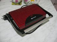 img 3 attached to Sandwich maker Kitfort KT-1609 Panini Maker, red review by Dorota Ogonowska ᠌