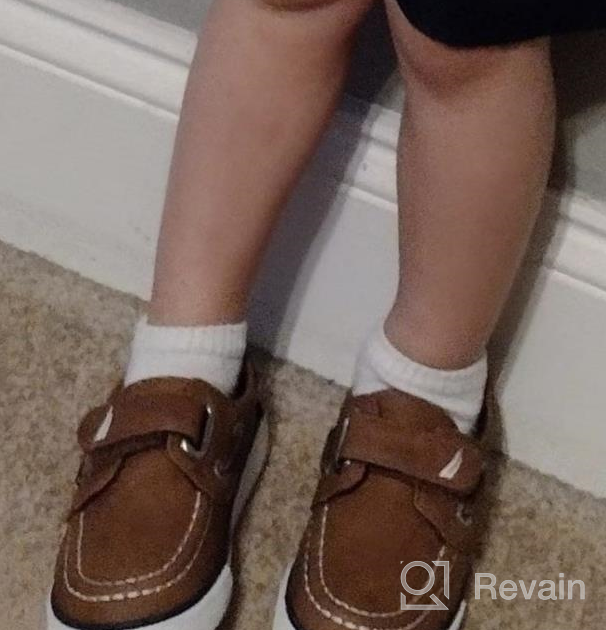 img 1 attached to 👞 Nautica Teton Tan Loafers - Boys' Shoes for Toddlers review by Kimoni Parson