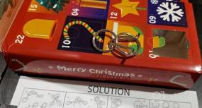 img 6 attached to Countdown To Christmas 2022: Fun Brain Teaser Puzzles And Surprises In A Kid-Friendly Advent Calendar With Holiday Party Favors For All Ages!