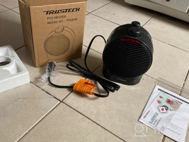 img 1 attached to TRUSTECH Outdoor Patio Heater - Adjustable 1500W Waterproof Heater With Rapid 3-Second Heating, IP34 Protection, And Tip-Over Safety Feature For Balcony, Backyard, And Garage Use review by Timothy Spinner