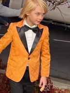 img 1 attached to 👔 Classic Tuxedo Boys' Formal Blazer Outfit: Timeless Patterned Clothing, Suits & Sport Coats review by Vivian Eker