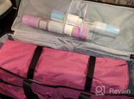 img 1 attached to Cricut Explore Air And Maker Double-Layer Carrying Bag, Travel Tote For Cutting Machine And Supplies - Purple review by Matt Schmick