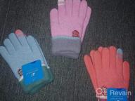 img 1 attached to ORVINNER Kids Winter Gloves for Boys Girls - 3 Pairs Children Warm Wool Lined Gloves Toddler Thermal Knitted Mittens review by Greg Peitz