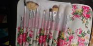 img 1 attached to 12-Piece Professional Makeup Brush Set With Floral Case - UNIMEIX Brushes For Powder, Liquid, Cream & More! review by John Hattalli
