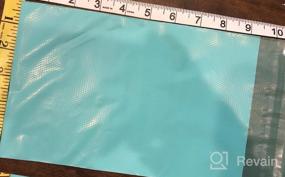 img 8 attached to 100 Pcs 12X15.5 Teal Poly Mailer Envelopes For Clothing/ T-Shirt/ Shirt Shipping Bags, Embossed Dots Design Self-Adhesive Postal Bags - Fuxury