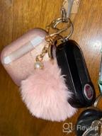 img 1 attached to Protect Your AirPods Pro In Style: Filoto Rose Gold Silicone Case With PomPom Keychain For Women And Girls review by Derrick Lowell
