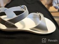 img 1 attached to Sun-san Surfer Flat 🏄 Sandal: Comfortable Unisex-Child Salt Water Sandals review by Andrew Choukline