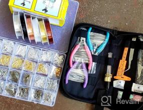 img 7 attached to 1597Pcs Jewelry Making Kit With Pliers, Wire & Accessories - Perfect For Earrings, Necklaces, Bracelets & Repair!
