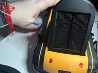 img 1 attached to 6000MAh Solar Hand Crank Radio With FM/NOAA Weather Broadcast, LED Camping Lantern, Phone Charger, And SOS Emergency Signal - Portable And Battery Operated For Home, Camping, And Survival review by Steven Chiumento