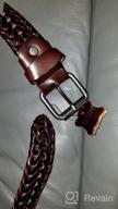 img 1 attached to Whippy Leather Braided Fashion Buckle review by Julius Robinson