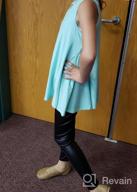 img 1 attached to 👧 Stretchy Faux Leather Leggings for Teens - Tulucky Girls Pants review by Stacey Pegg