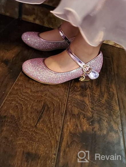 img 1 attached to 💎 Sparkly Princess Toddler Girls' Flats Shoes review by Todd Nordine