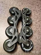 img 1 attached to LIKU Black Professional Inline Skates Unisex review by Travis Chavis