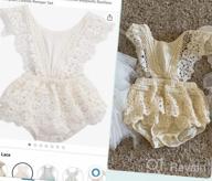 img 1 attached to 2Pcs Newborn Baby Girl Lace Ruffles Sleeve Bodysuit Backless Jumpsuit Romper Set Clothes review by Eric Miller