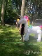 img 1 attached to Gigantic Unicorn Sprinkler For Kids - Jasonwell Inflatable Water Toy For Epic Summer Fun (XXXL) review by Barry Taylor