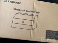 img 1 attached to Large Capacity Medicine Lock Box Wall Mount For Home Or School Use - Secure Steel Drug Cabinet With Key - Ideal For Emergencies And First Aid Kits - KYODOLED White 12.2 X 5.9 X 7.87 Inches review by Jake Solorzano