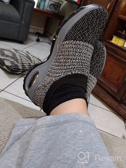 img 1 attached to Breathable Mesh Slip-On Walking Shoes For Women With Arch Support, Air Cushion, And Casual Sport Style - Available In US Sizes 5.5-11.5 By Mishansha review by Alvis Minchenko