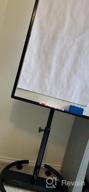 img 1 attached to 40X28 Inch Mobile Whiteboard With Stand, Magnetic Dry Erase Board And Accessories - Height Adjustable Flipchart Easel On Wheels (Black) review by Branden Type
