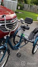 img 5 attached to 7-скоростной трехколесный велосипед для взрослых с корзиной для покупок - идеально подходит для пожилых людей, женщин и мужчин!