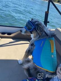 img 7 attached to Обеспечьте безопасность вашего щенка в воде с помощью спасательного жилета RUFFWEAR Float Coat - Blue Dusk, большой размер