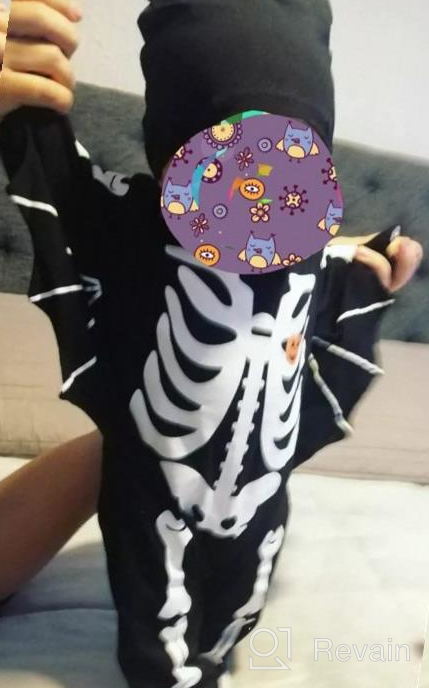 img 1 attached to Skeleton Cutest Addition! Newborn Baby Boys Halloween Costume With Skull Romper And Hat review by Justin Bowen