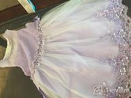 img 1 attached to Weileenice Rhinestone Christmas 👸 Princess Ballgown Dresses for Girls' Clothing review by Ben Swett