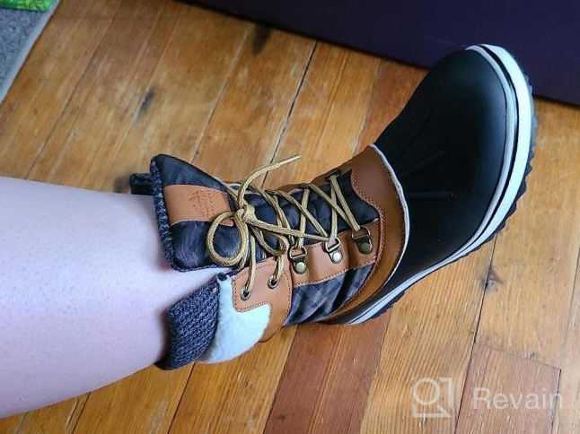 img 1 attached to Stay Stylish And Comfortable All Winter With ALEADER Women'S Waterproof Snow Boots review by Zach Flame