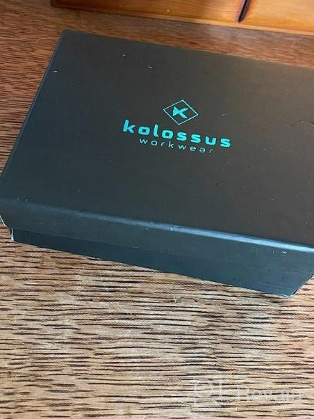 img 1 attached to Kolossus Wallet For Men, Full Grain Leather, Minimalist Slim, RFID Blocking, Billfold With 6 Card Slots (Brown) review by Ryan Moran