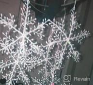 img 1 attached to Transform Your Home Into A Winter Wonderland With BTNOW'S 63-Piece White Snowflake Decoration Set review by Michael Ringgold