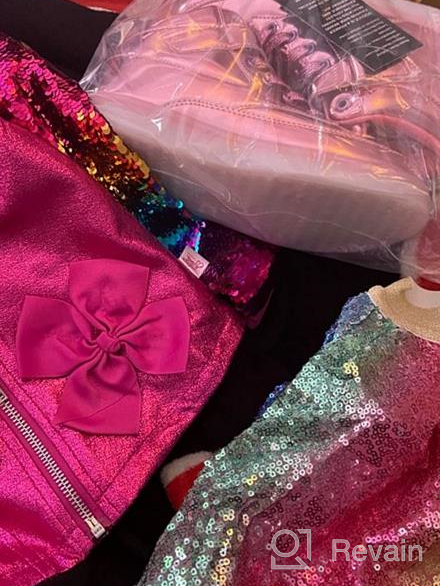img 1 attached to 🌈 Exquisite Rainbow Unicorn Sequin Sparkling Girls' Skirts & Skorts: Enchanting Dancewear review by Leah Freitag