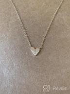 img 1 attached to MONOOC Gold Initial Heart Necklace: Dainty Kids Jewelry for Girls, 14K Gold Plated Toddler Necklace with Small Letter Heart - Delicate Baby Initial Jewelry for Little Girls and Children review by Jun Alves