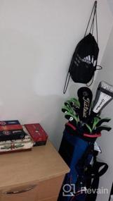 img 7 attached to Темно-синяя сумка для гольфа: легкая, портативная и организованная с 14-полосным разделителем и пылезащитным чехлом