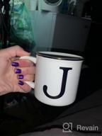 img 1 attached to Personalized 16Oz Gold Initials Coffee Mug - Letter D For Family & Friends Gifting review by Ryan Noble