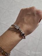 img 1 attached to GNOCE Stainless Steel Bangle Bracelet: The Perfect Jewelry for Girls review by Taffy Taylor