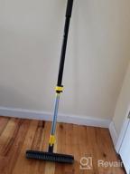 img 1 attached to Yocada 15" 2-In-1 Floor Scrub And Scrape Brush With Telescopic Handle - Stiff Bristles For Cleaning Showers, Patios, Bathrooms, Garages, Kitchens, Walls, Decks, Tubs, And Tiles review by Sean Sitton