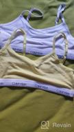 img 1 attached to Calvin Klein Girls' Cotton Training Bra Bralette with Adjustable Straps, 2 Pack - Ultimate Comfort and Support for Young Girls review by Stephen Cooper