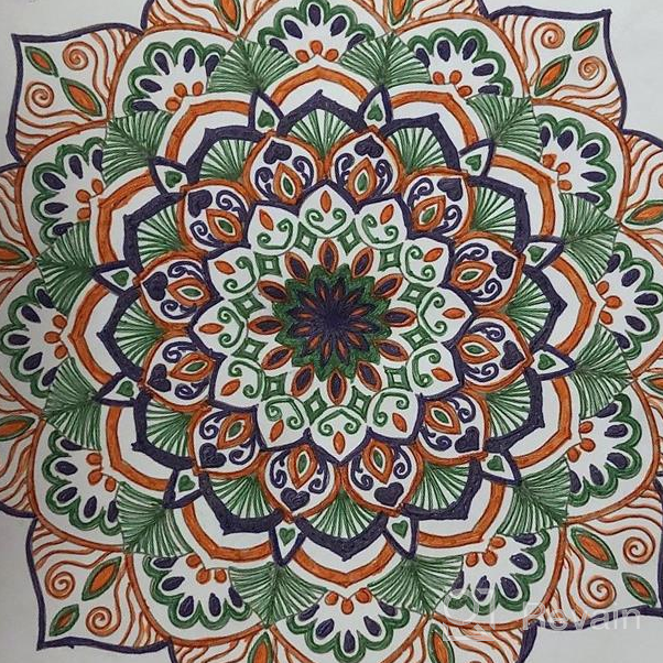 img 1 attached to Unwind And De-Stress With Arteza'S Mandala Coloring Book For Adults - 50 One-Sided Images Of Intricate Designs On 9X9 Inches, Perfect For Relaxing, Reflecting, And Decompressing review by Prem Robinson
