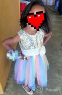 img 1 attached to Rainbow Sequin Tutu Dress For Flower Girls: Ideal For Birthday Parties, Pageants And Special Occasions, By JerrisApparel review by Luckie Coonrod