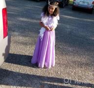 img 1 attached to Girl'S Lace Flower Tutu Dress A-Line Backless Princess Gown For Party Pageant review by Jarrett Love
