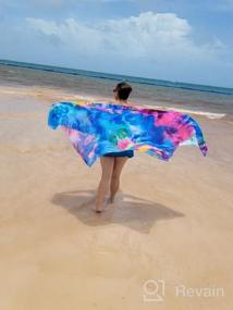 img 6 attached to Chic Sheer Chiffon Beach Pareos Sarong For Women - Perfect Swimsuit Cover Up, Bikini Wrap, And Swimwear Accessory