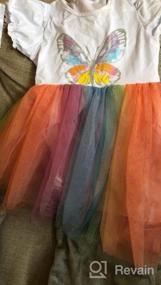 img 6 attached to Enchanting Unicorn Rainbow Tutu Dress For Flower Girl Birthdays By JerrisApparel