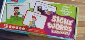 img 5 attached to Карточки Coogam Sight Words Flashcards - 220 Dolch Sightwords Game с картинками и предложениями, обучение грамоте, карточки для чтения, игрушка для детского сада, домашних школьников 3, 4, 5 лет