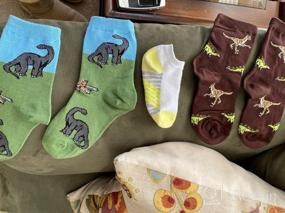 img 6 attached to Dino Triple Treat Socks for 🦖 Little Boys: Jefferies 3-7 Pack of 3