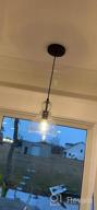 img 1 attached to Stylish LANROS Kitchen Pendant Lighting With Handblown Glass Shade - Brushed Nickel Finish, Ideal For Kitchen Island And Sink Areas review by Kevin Apriando