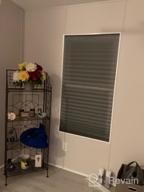 img 1 attached to 2 Pack White Light Filtering Cordless Pleated Fabric Window Shades, 36"X72", Easy To Cut And Install With 4 Clips review by Mike Rogers