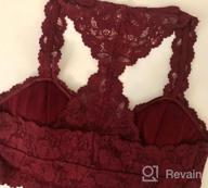 img 1 attached to Women'S Sexy Lace Bra: Removable Padded Racerback Bralette Bustier Sports Bras By Rolewpy review by Amy Washington