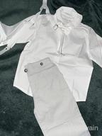 img 1 attached to A&amp;J DESIGN Baby Boys Gentleman Outfit Set: 3-Piece Suit Shirt, Suspender, and Pants review by Tyler Cash